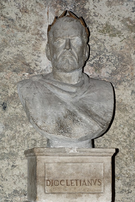 Split. Sculpture of Diocletian. Split. .