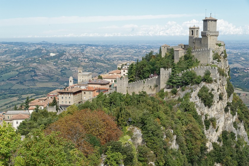 San Marino. Rocca Guaita and the upper town. San Marino. .