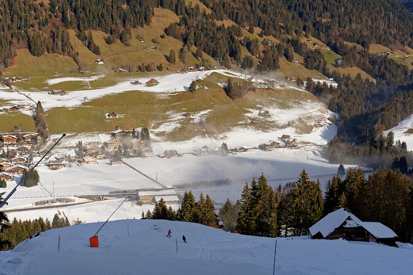 Skiing in the Gstaad, Saanen and Rougemont Area. View on Rougemont. near Rougemont. .