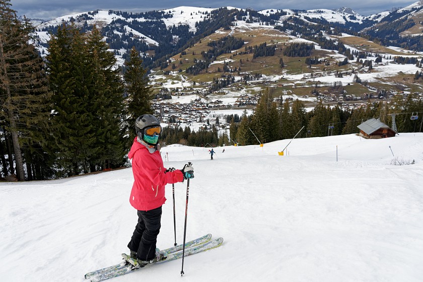 Skiing in the Schönried Area. View on Schönried. near Schönried. .