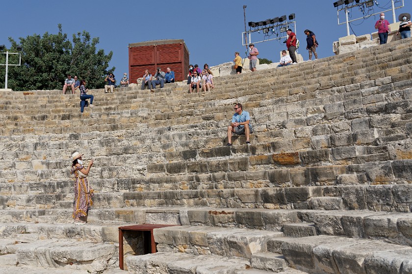 Kourion Archaeological Site, Cyprus. Κourion ancient amphitheater. . .