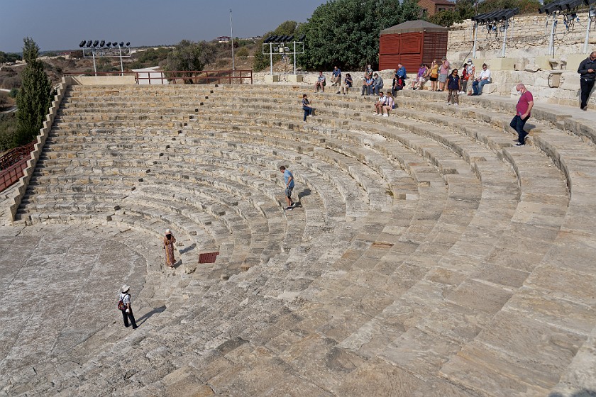 Kourion Archaeological Site, Cyprus. Κourion ancient amphitheater. . .