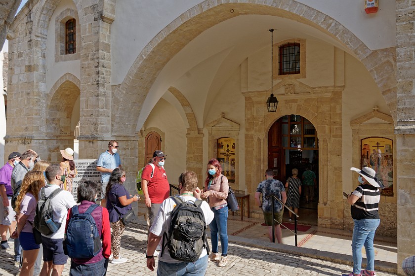 Omodos Village, Cyprus. Timios Stavros monastery. Omodos. .