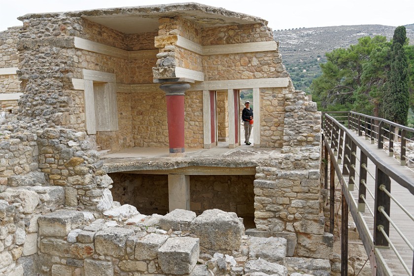 Minoan Palace of Knossos, Crete. South Propylaion. Heraklion. .