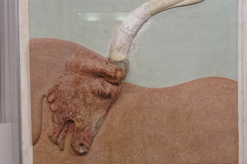 Heraklion Archaeological Museum, Crete. Bull relief. Heraklion. .