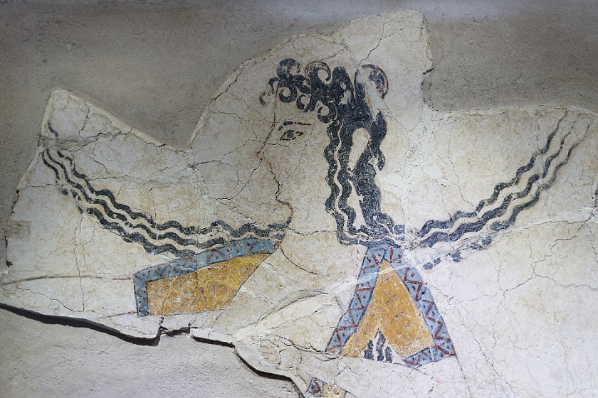 Heraklion Archaeological Museum, Crete. Lady fresco. Heraklion. .