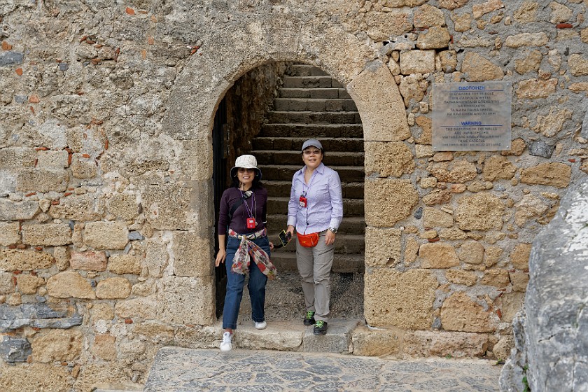 Lindos, Rhodes. Entrance to the acropolis. Lindos. .