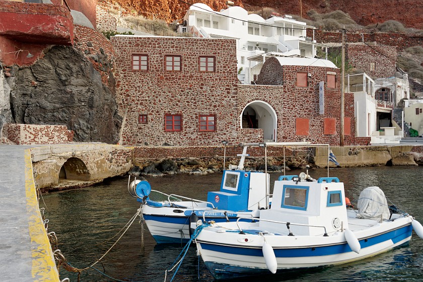 Oia, Santorini. Ammoudi bay. Oia. .