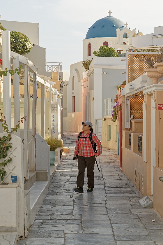 Oia, Santorini. Side street. Oia. .