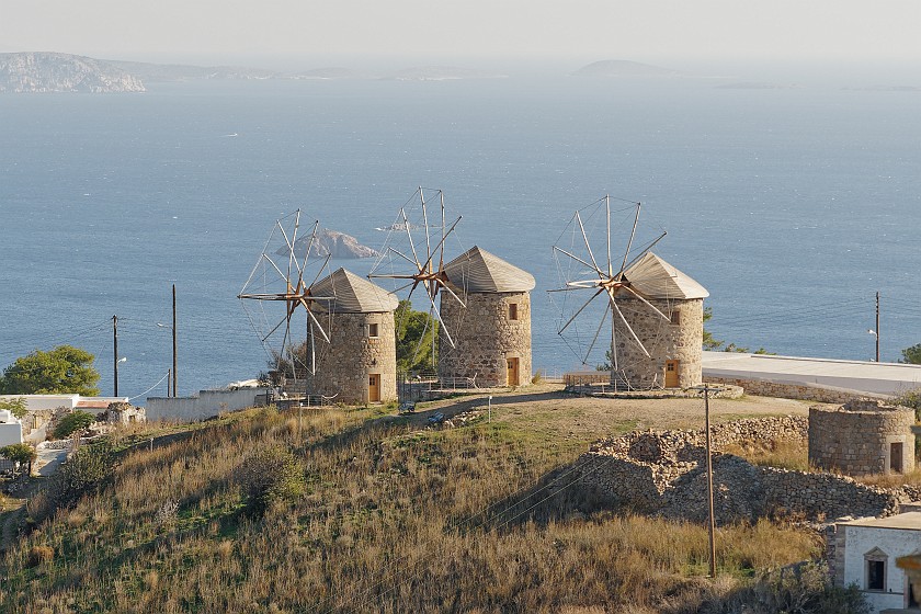 Hora, Patmos. Windmills. Hora. .