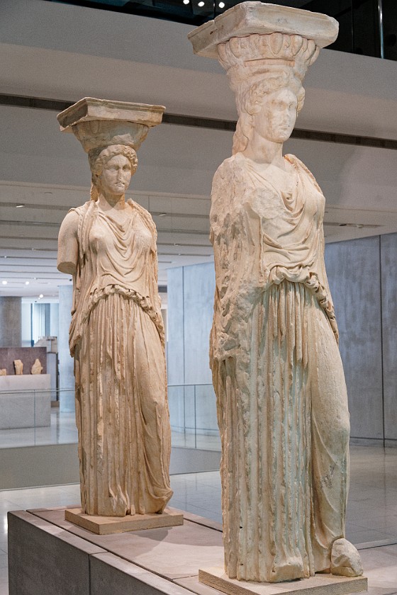 Acropolis Museum. Caryatidis statues. Athens. .