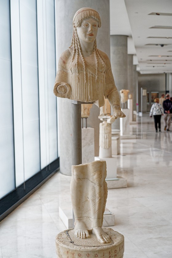 Acropolis Museum. Statue. Athens. .