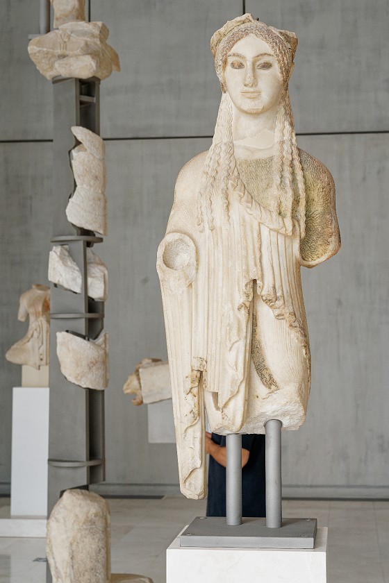 Acropolis Museum. Statue. Athens. .