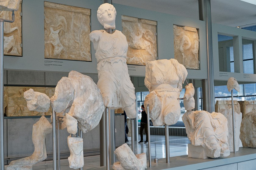 Acropolis Museum. Pediment statues. Athens. .