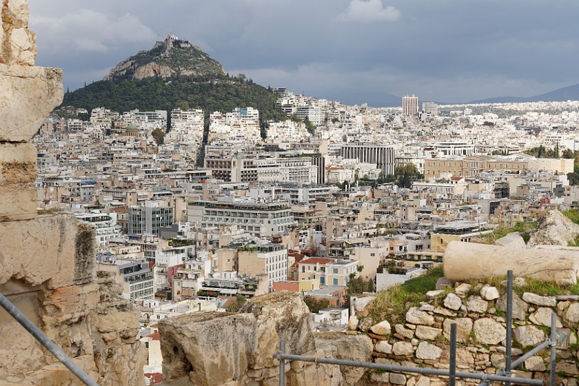 Acropolis of Athens. Lycabettus hill. Athens. .