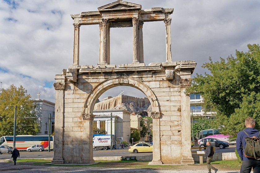 Athens Classic Bike Tour. Hadrian's arch. Athens. .