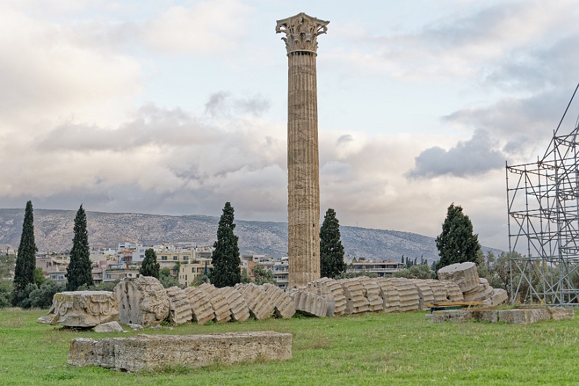 Athens Classic Bike Tour. Temple of Olympian Zeus. Athens. .