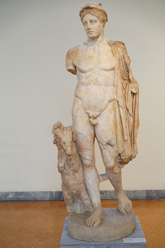 National Archaeological Museum. Marble statue. Athens. .