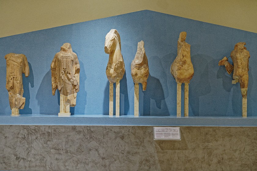 Delphi Archaeological Museum. Pediment statues. Delphi. .