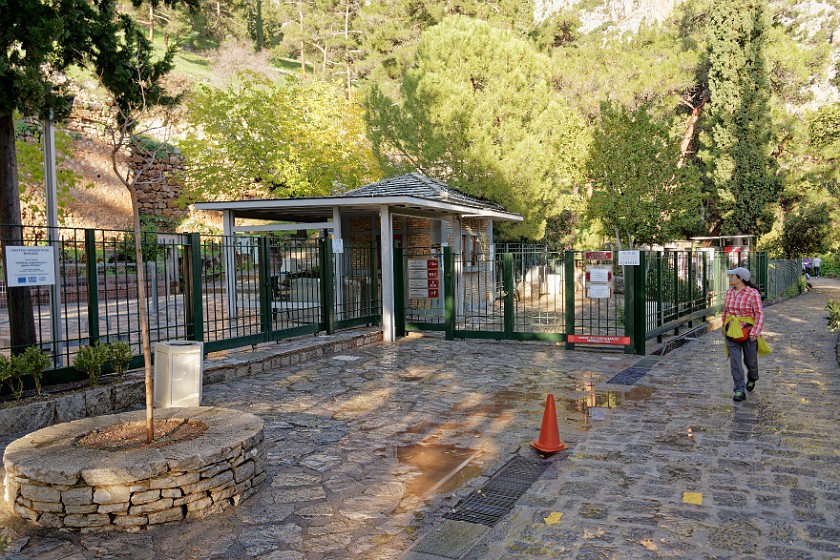 Sanctuary of Apollo. Entrance. Delphi. .