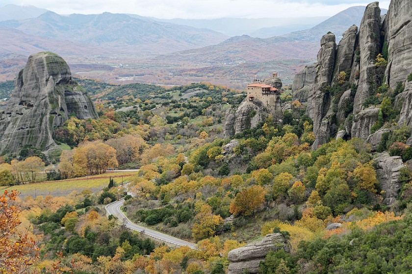 Meteora. Monastery of St Nicholas Anapafsas. Kalampaka. .