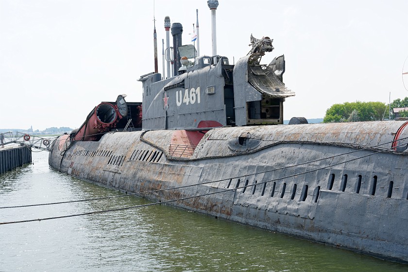 Submarine Juliett U-461. Outside. Peenemünde. .