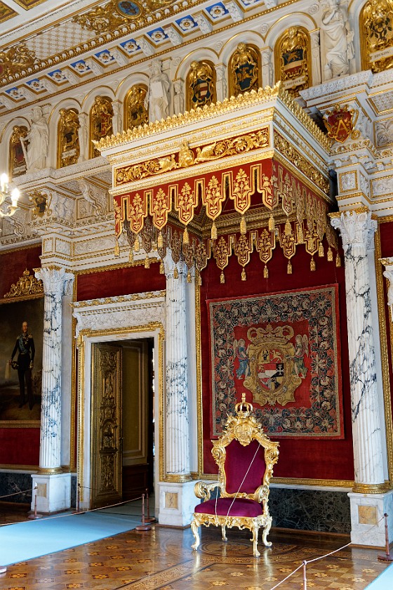 Schwerin Palace. Throne room. Schwerin. .