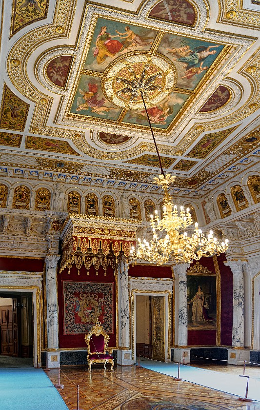 Schwerin Palace. Throne room. Schwerin. .