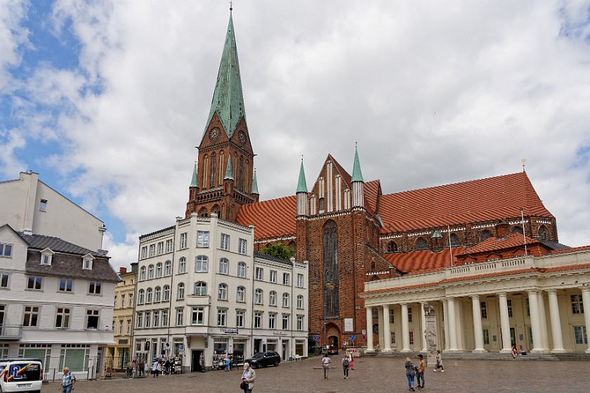 Schwerin. Schwerin cathedral. Schwerin. .