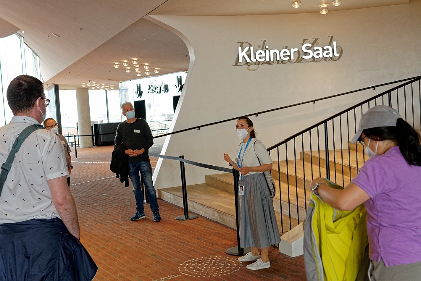 Hamburg Elbphilharmonie & Harbor. Entrance to the small concert hall. Hamburg. .