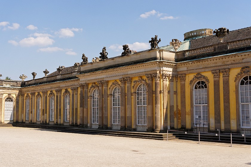 Sanssouci Palace. Entrance area. Potsdam. .