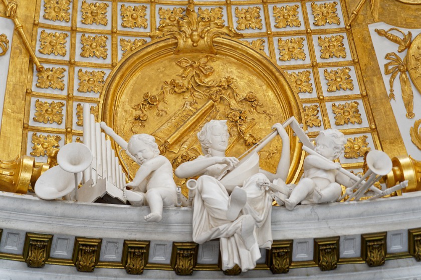 Sanssouci Palace. Ceiling decoration. Potsdam. .