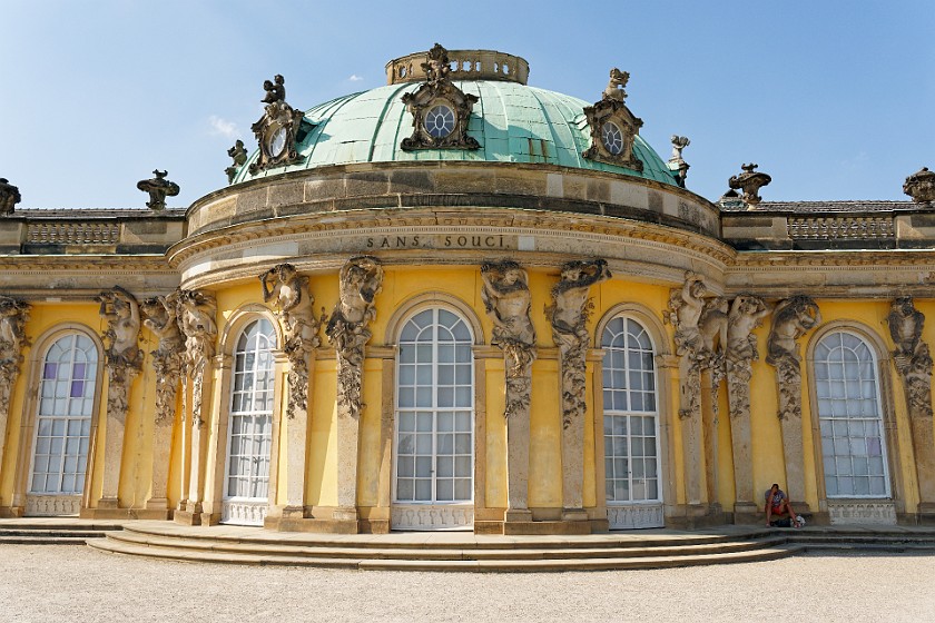 Sanssouci Palace. Palace rear side. Potsdam. .