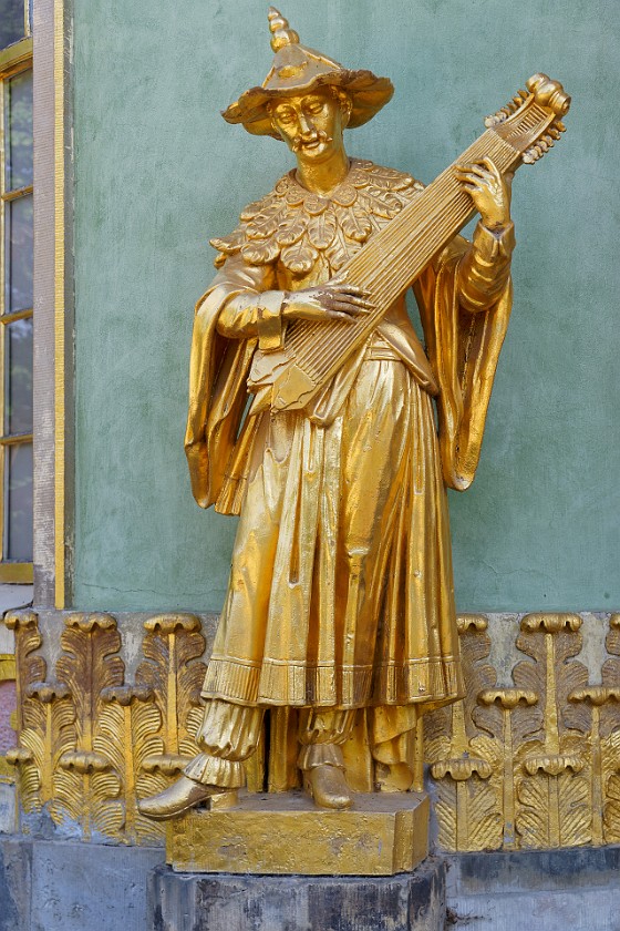 Sanssouci Palace. Statue at the Chinese house. Potsdam. .