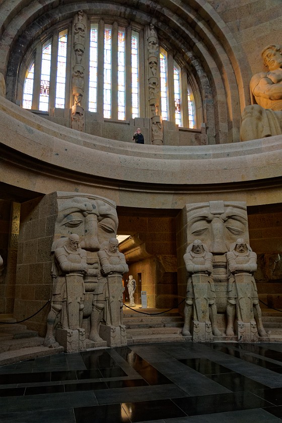 Monument to the Battle of the Nations. Inside the monument. Leipzig. .