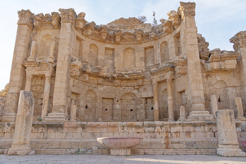 Archaeological Site of Jerash. Nymphaeum. Jerash. .