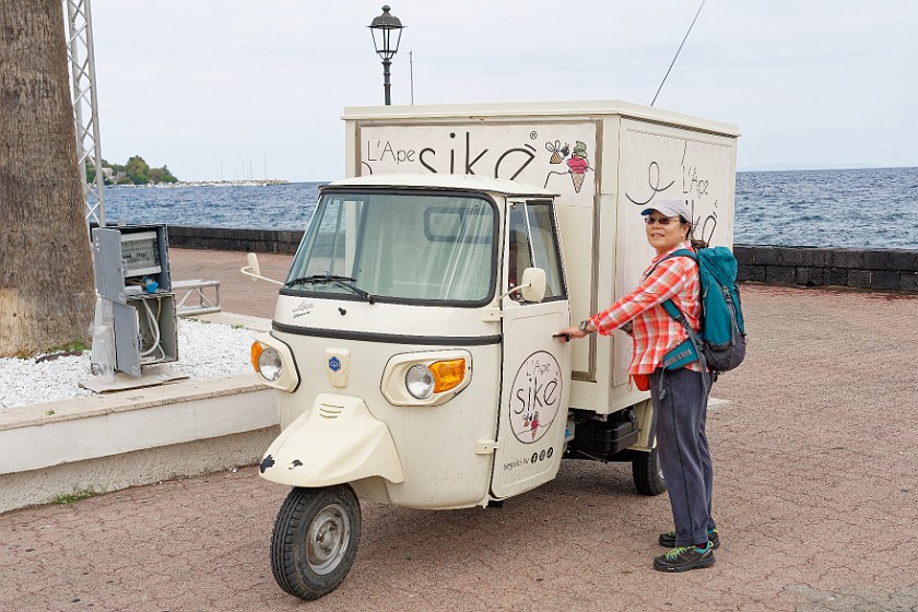 Milazzo. Portrait with tricar. Milazzo. .