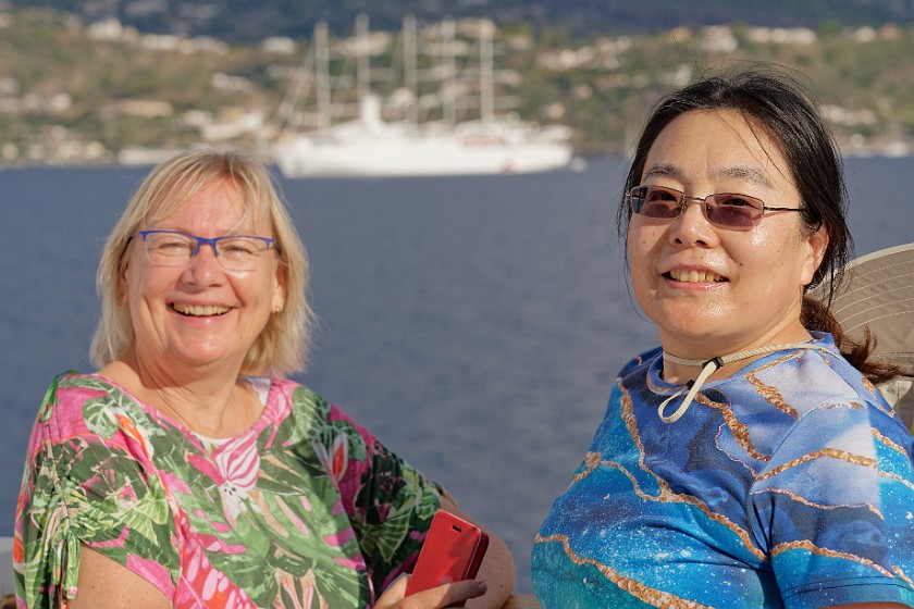 Lipari. Portrait with friend. Lipari. .