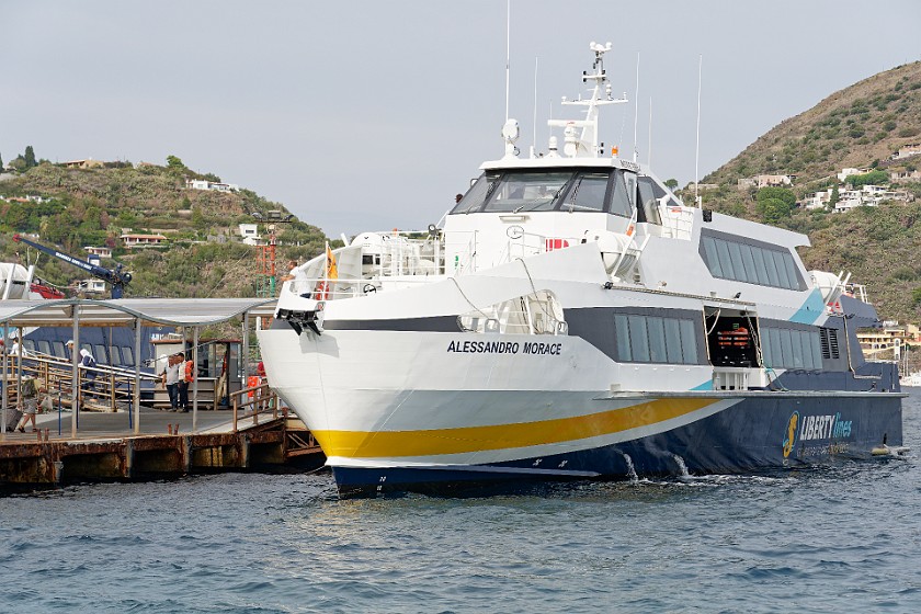 Lipari. Hybrid ferry. Lipari. .