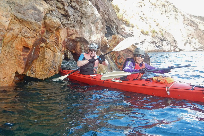 Kayaking on Vulcano. Kayaking. Vulcano. .