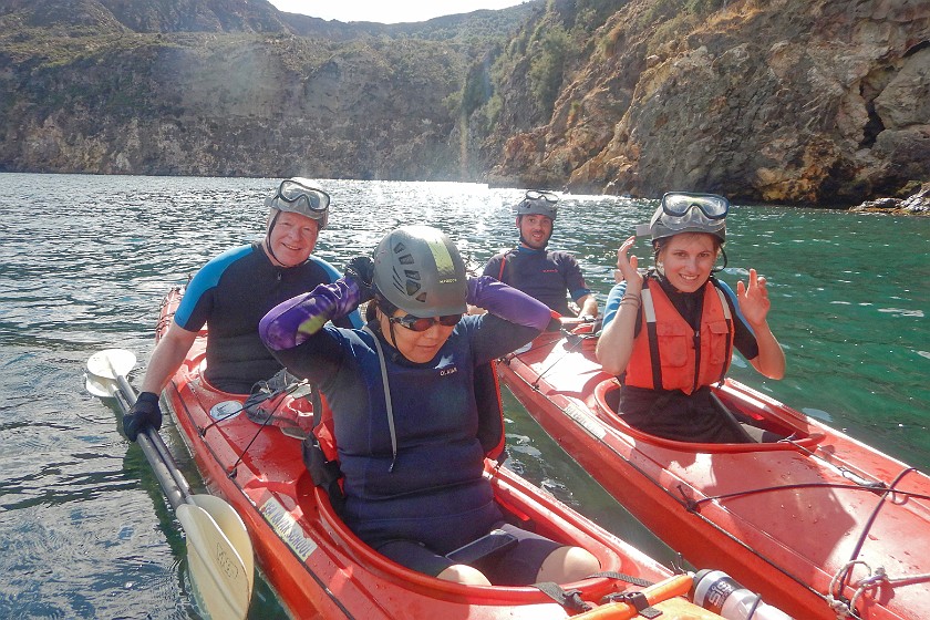 Kayaking on Vulcano. Kayaking. Vulcano. .