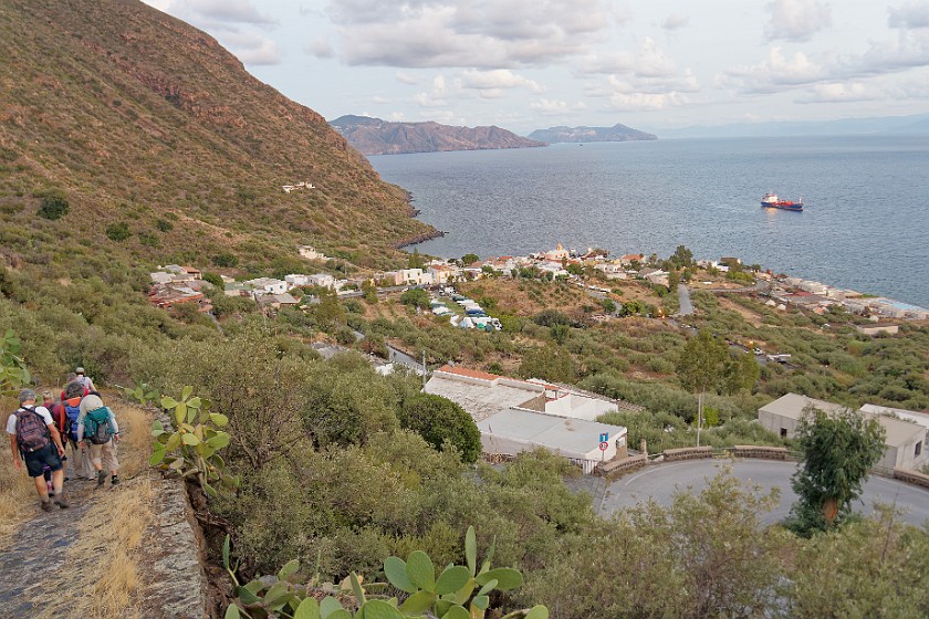 Hiking on Salina. Rinella. Salina. .