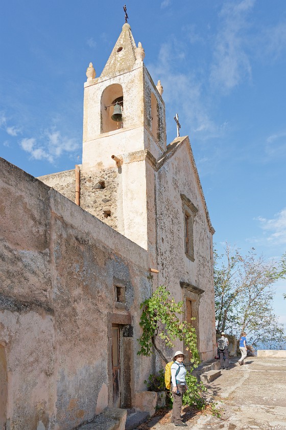 Hiking on Alicudi. Chiesa San Bartolo. Alicudi. .