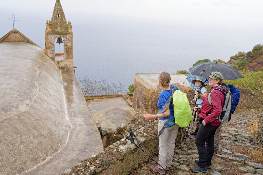 Hiking on Alicudi. Chiesa San Bartolo. Alicudi. .