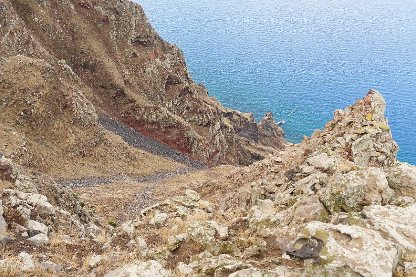 Hiking on Alicudi. Cliff. Alicudi. .