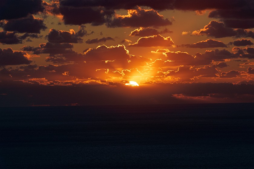 Hiking to the Stromboli Observation Platform. Sunset. Stromboli. .