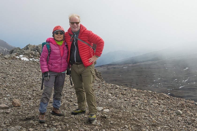 Hiking in the Etna North Area. Portrait at the Valle del Bove. Linguaglossa. .