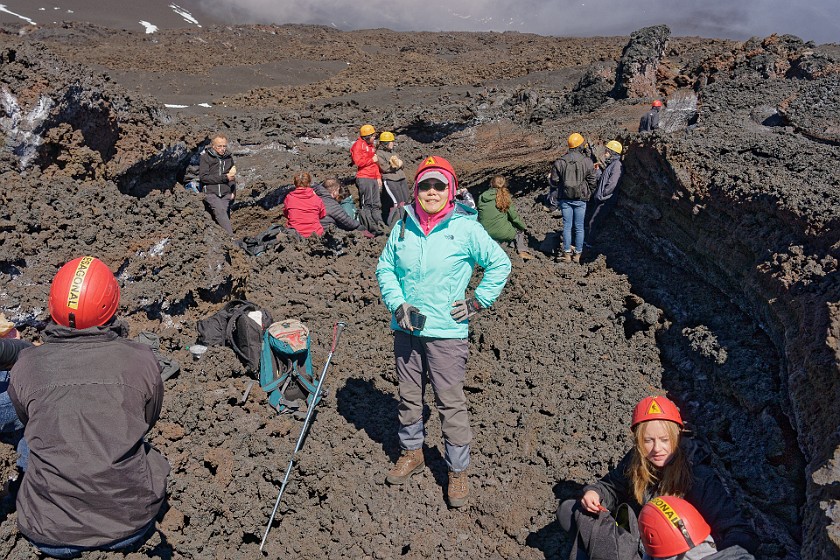 Hiking in the Etna South Area. Lava field from August 2025. Nicolosi. .