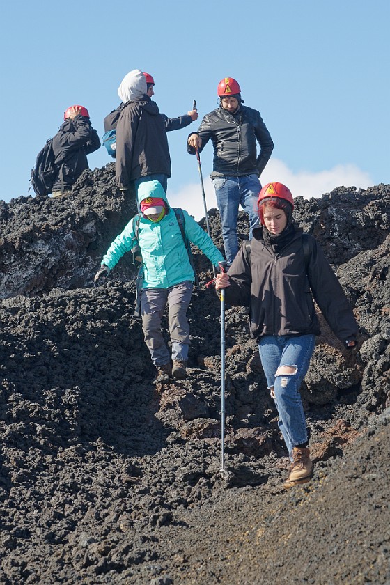 Hiking in the Etna South Area. Lava field from August 2025. Nicolosi. .