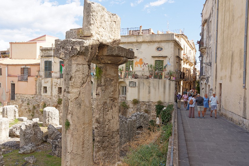 Siracusa. Ruins of the Temple of Apollo. Siracusa. .